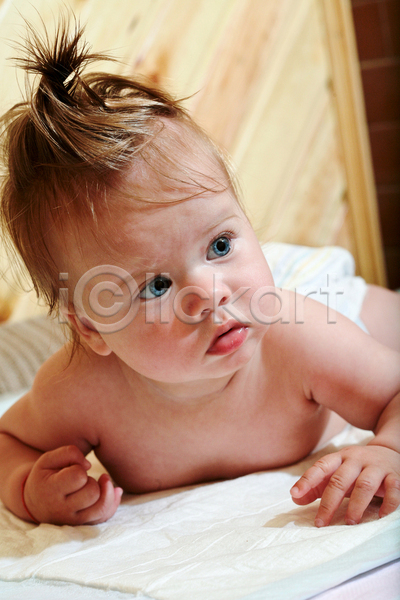 백인 사람 아기 어린이 한명 JPG 포토 해외이미지 얼굴