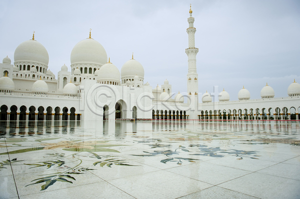 사람없음 JPG 포토 해외이미지 건물 건축양식 대리석 모스크 외관 이슬람교 장식 종교 중동