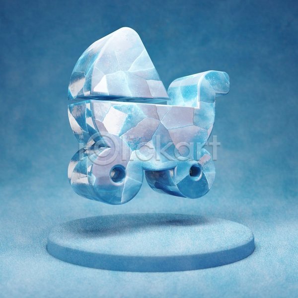 사람없음 3D JPG 입체 포토 해외이미지 얼음 오브젝트 파란색