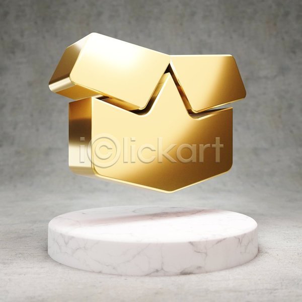 사람없음 3D JPG 포토 해외이미지 광택 금색 디지털 상자 심볼 오픈 황금