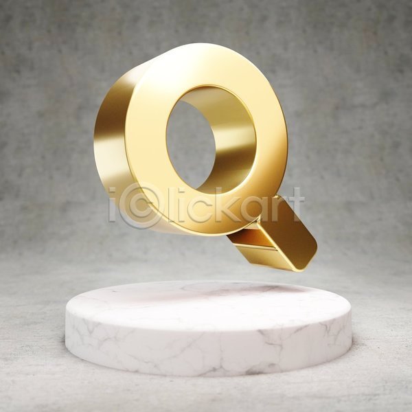 사람없음 3D JPG 포토 해외이미지 검색 광택 금색 돋보기 디지털 심볼 황금