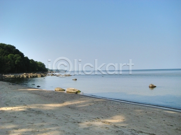 침묵 휴식 사람없음 JPG 포토 해외이미지 모래 목재 아침 여름(계절) 파도