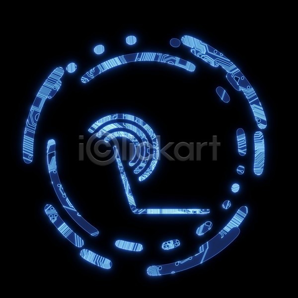 미래 사람없음 JPG 일러스트 포토 해외이미지 광 네트워크 불꽃(불) 사인 심볼 에너지 연결 와이파이 원형 웹 인터넷 인터넷주소 전자 컴퓨터 파란색 프로세서 하드웨어 힘