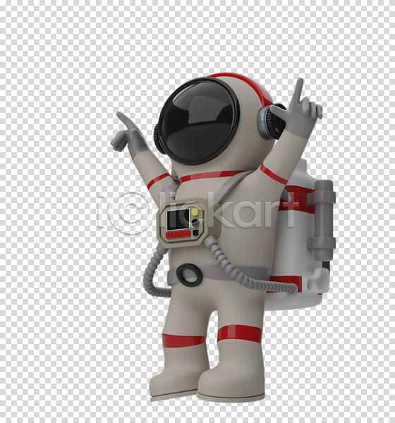 사람 한명 3D PNG 디지털합성 편집이미지 3D소스 3D캐릭터 가리킴 누끼 만세 서기 손짓 우주복 우주비행사 전신 팔벌리기 편집소스