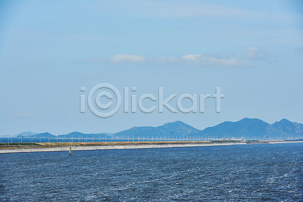 사람없음 JPG 포토 가을(계절) 관광지 군산 바다 부안 새만금방조제 야외 주간 풍경(경치) 하늘