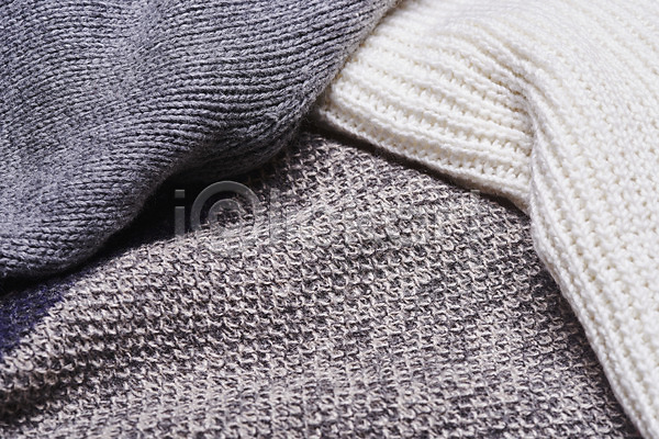 따뜻함 사람없음 JPG 포토 하이앵글 겨울 니트 세개 스튜디오촬영 실내 오브젝트 옷 재질 직물 질감