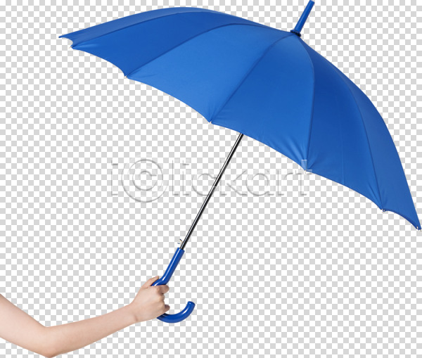 사람 신체부위 한명 PNG 편집이미지 누끼 들기 비 손 여름(계절) 우산 장마 파란색 편집소스