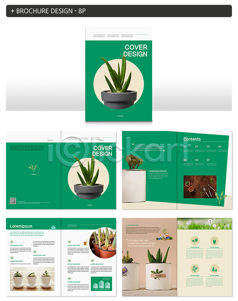 사람없음 INDD ZIP 인디자인 템플릿 리플렛 식물 알로에 인포그래픽 초록색 팜플렛 홈가드닝 화분