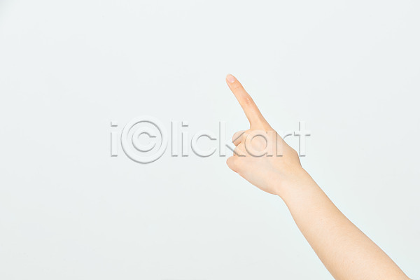 20대 신체부위 JPG 포토 가리킴 누끼 모션 손짓 스튜디오촬영 실내 한손 흰배경