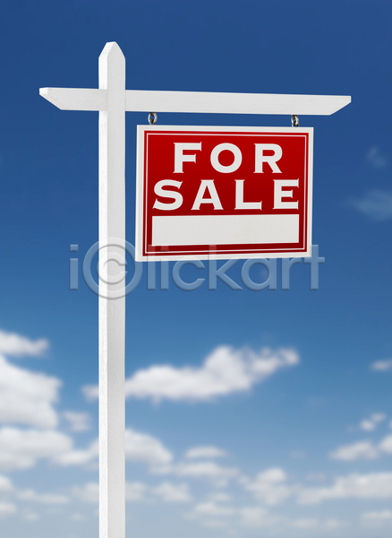 성공 사람없음 JPG 포토 해외이미지 구름(자연) 금융 부동산 사인 세일 재산 주택 진짜 파란색 판매 하늘