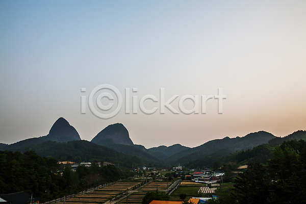 사람없음 JPG 포토 마을 마이산 봉우리 야외 전라북도 주간 진안 풍경(경치) 하늘