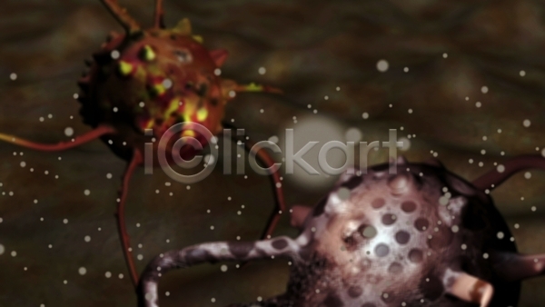 사람없음 3D JPG 디지털합성 포토 해외이미지 검은색 보케 세포 암 의학 종양 질병