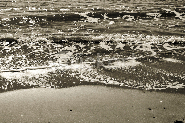 사람없음 JPG 포토 해외이미지 모래사장 바다 수평선 파도 풍경(경치) 해변 휴양지
