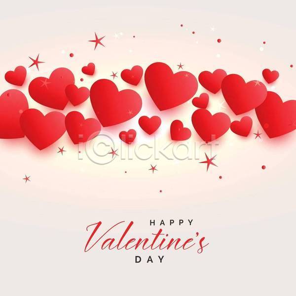 사랑 축하 행복 사람없음 EPS 일러스트 해외이미지 디자인 발렌타인데이 백그라운드 빨간색 타이포그라피 하트