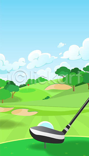 사람없음 AI(파일형식) 일러스트 골프 골프공 골프깃발 골프장 골프채 골프티 구름(자연) 나무 백그라운드 벙커(골프장) 풍경(경치) 필드 하늘