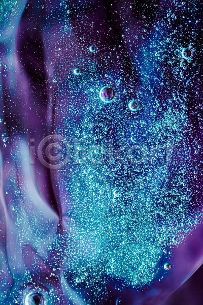 사람없음 JPG 근접촬영 포토 해외이미지 거품 반짝임 백그라운드 보라색 질감 추상 파란색