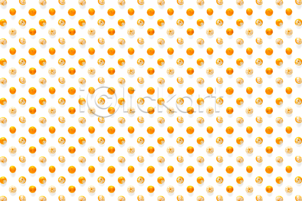 사람없음 JPG 포토 해외이미지 귤 껍질 알맹이 패턴 흰배경