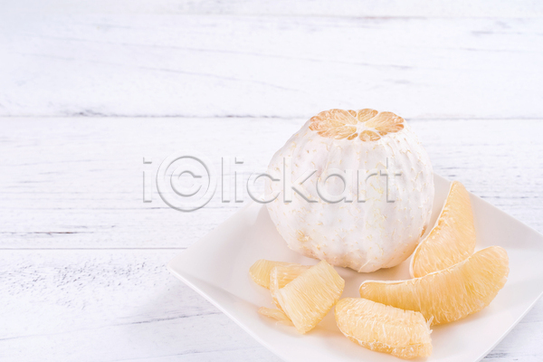 사람없음 JPG 포토 해외이미지 과일조각 담기 실내 자몽 접시 흰배경