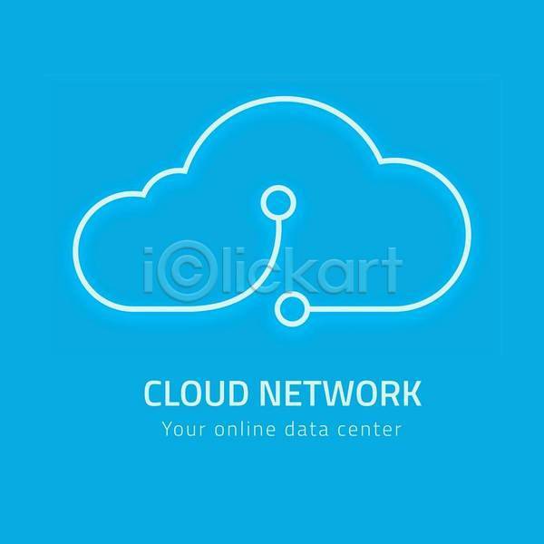 사람없음 EPS 일러스트 해외이미지 구름(자연) 그래픽 데이터베이스 디자인 심볼 연결 클라우드서비스 파란색