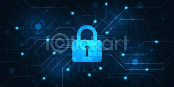 보호 사람없음 EPS 일러스트 해외이미지 개인정보 디지털 반짝임 백그라운드 보안 사이버 자물쇠 하늘색 홀로그램