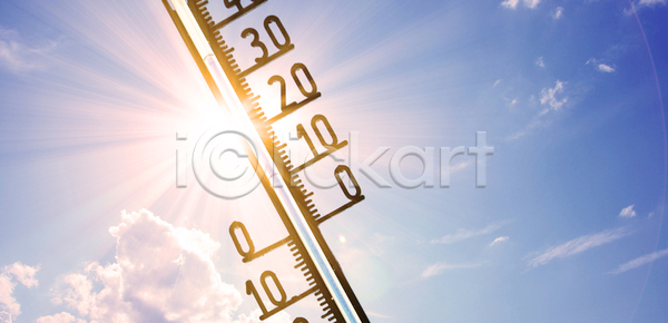 따뜻함 뜨거움 예측 추위 피곤 사람없음 JPG 포토 해외이미지 계절 글로벌 기구 날씨 눈금 맑음 물 봄 빨간색 섭씨 숫자 야외 여름 열 온도 온도계 자연 장비 지시 측정 타격 태양 파도 하늘 해외포토 햇빛 환경 휴가