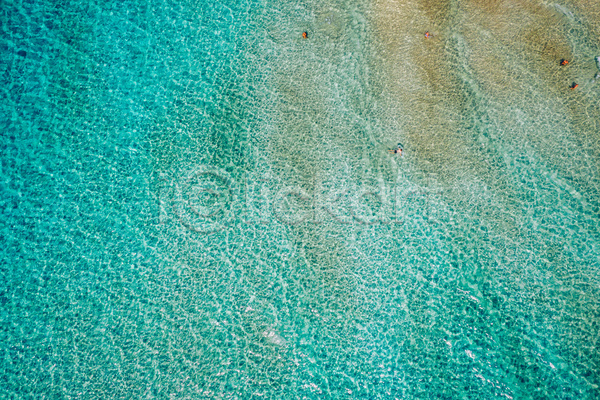 사람없음 JPG 포토 하이앵글 해외이미지 물결 물결무늬 바다 야외 여름(계절) 여름풍경 주간 파란색