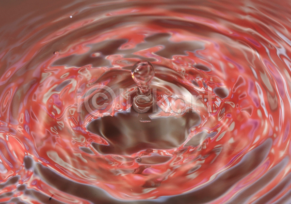 사람없음 JPG 포토 해외이미지 물 물결 백그라운드 빨간색 스플래쉬 원형 잔물결 투명 표면