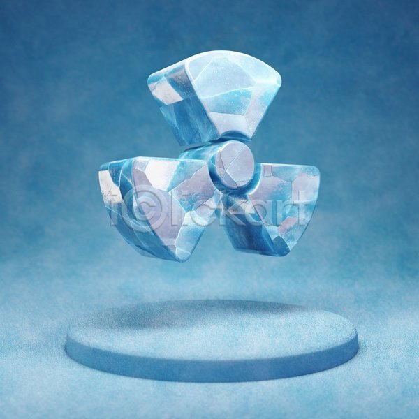 사람없음 3D JPG 입체 포토 해외이미지 방사능 얼음 오브젝트 원자력 파란색