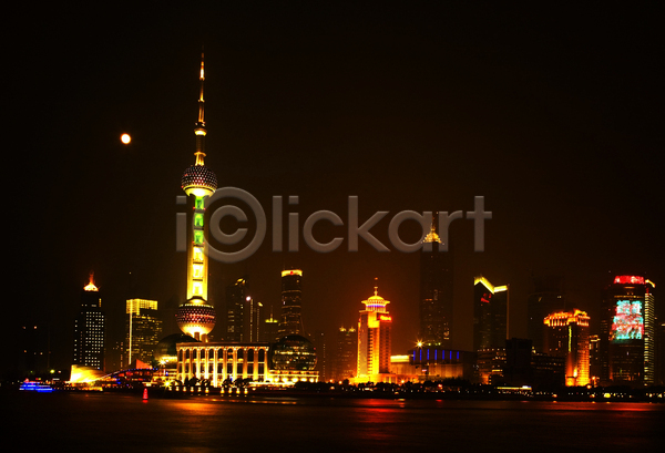 사람없음 JPG 포토 해외이미지 고층빌딩 도시 도시풍경 빛 상하이 야간 야경 야외