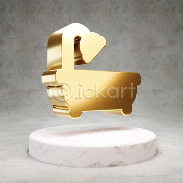 사람없음 3D JPG 포토 해외이미지 광택 금색 디지털 목욕 심볼 욕조 황금