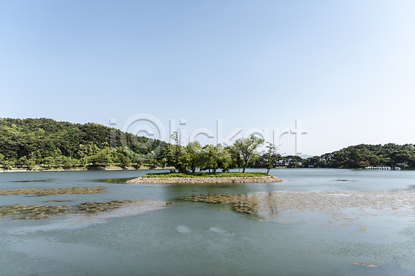 사람없음 JPG 포토 관광지 나무 명승지 야외 여름(계절) 여행 의림지 저수지 제천 주간 풍경(경치) 하늘 한국전통 호수