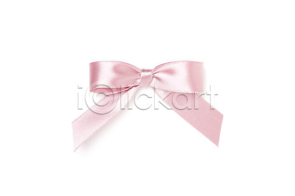 축하 사람없음 JPG 포토 하이앵글 끈 누끼 리본 매듭 분홍색 선물 스튜디오촬영 실내 오브젝트 포장 플랫레이 한개 흰배경