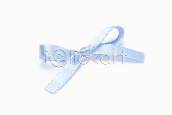 축하 사람없음 JPG 포토 끈 누끼 리본 매듭 선물 스튜디오촬영 실내 오브젝트 포장 하늘색 한개 흰배경
