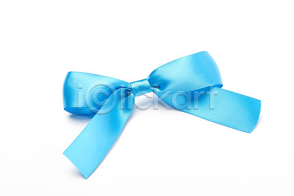 축하 사람없음 JPG 포토 끈 누끼 리본 매듭 선물 스튜디오촬영 실내 오브젝트 파란색 포장 한개 흰배경