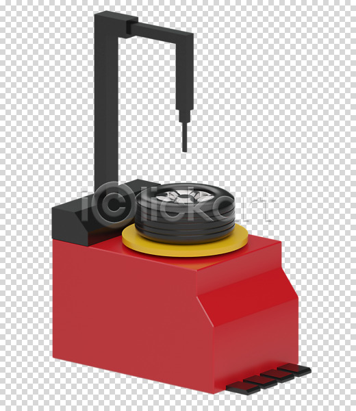 사람없음 3D PNG 디지털합성 입체 편집이미지 3D소스 누끼 빨간색 안전 오브젝트 점검 타이어 타이어탈부착기 편집 편집소스 한개