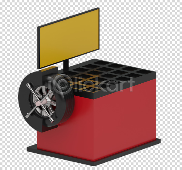 사람없음 3D PNG 디지털합성 입체 편집이미지 3D소스 누끼 빨간색 안전 오브젝트 점검 타이어 편집 편집소스 한개 휠밸런스