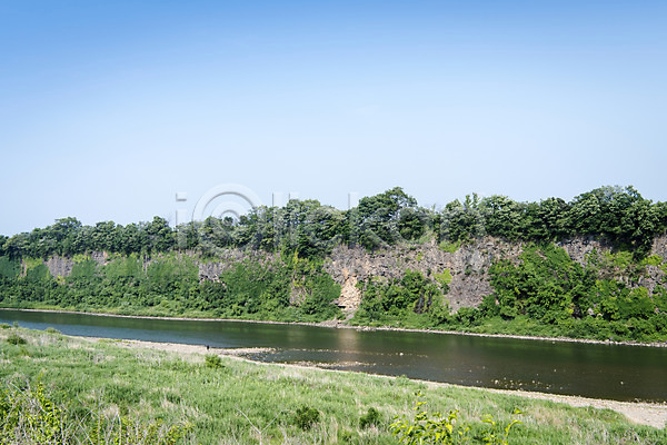 사람없음 JPG 포토 관광지 야외 여행 연천 임진강 주간 주상절리 풍경(경치) 하늘 한국