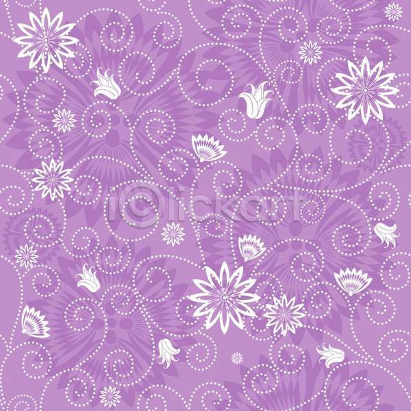 화려 사람없음 EPS 일러스트 해외이미지 꽃 꽃무늬 디자인 백그라운드 보라색 점선