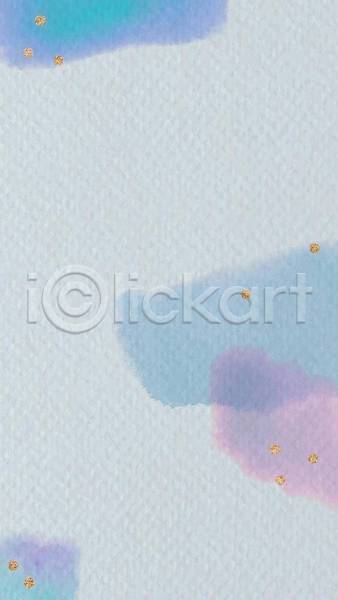 사람없음 EPS 일러스트 해외이미지 디자인 백그라운드 수채화(물감) 추상 하늘색