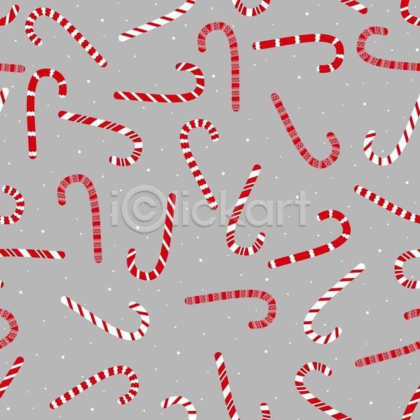 사람없음 JPG 일러스트 해외이미지 지팡이사탕 크리스마스 크리스마스장식지팡이 패턴 패턴백그라운드 회색