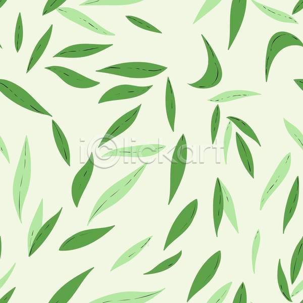 사람없음 EPS 일러스트 해외이미지 초록색 패턴 풀잎