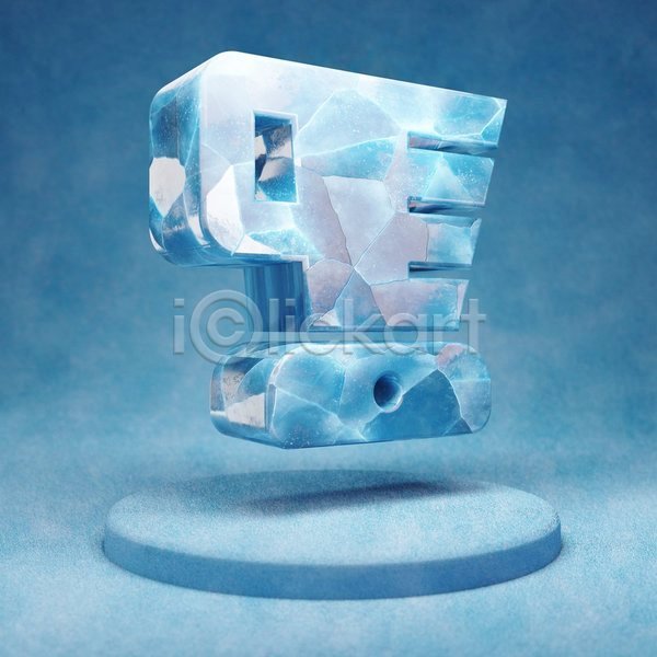 사람없음 3D JPG 입체 포토 해외이미지 믹서 얼음 오브젝트 파란색