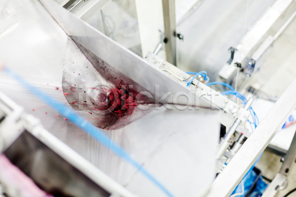 사람없음 JPG 포토 해외이미지 공장 기계 냉동 냉동식품 산딸기 식품공장 제조