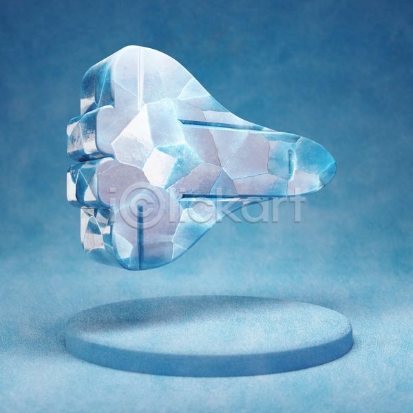 사람없음 3D JPG 입체 포토 해외이미지 얼음 오브젝트 우주선 파란색