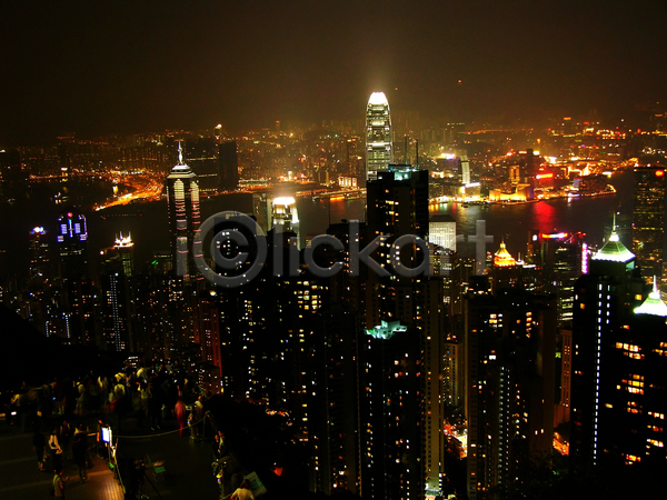사람없음 JPG 포토 해외이미지 고층빌딩 도시 도시풍경 빅토리아피크 빛 야간 야경 야외 홍콩