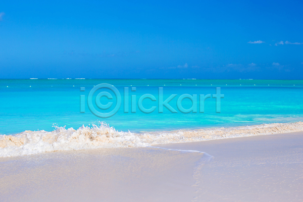 사람없음 JPG 포토 해외이미지 맑음 야외 여름(계절) 여름풍경 주간 카리브해 파도 파란색 하늘 해변 휴양지