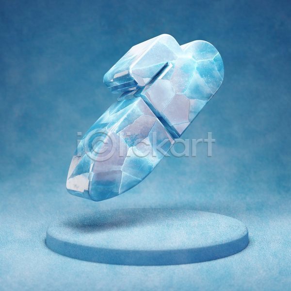 사람없음 3D JPG 입체 포토 해외이미지 보드마카 얼음 오브젝트 파란색 펜