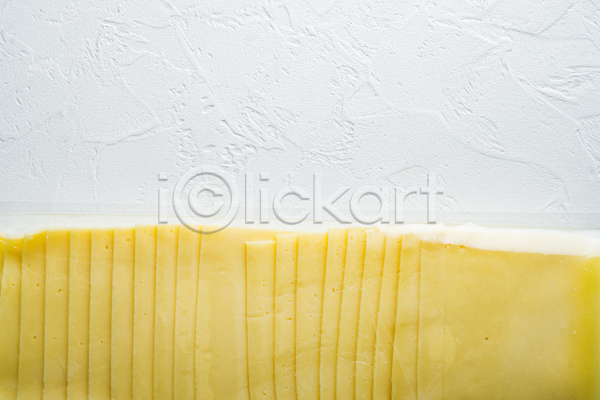 사람없음 JPG 포토 해외이미지 노란색 슬라이스 치즈 플랫레이