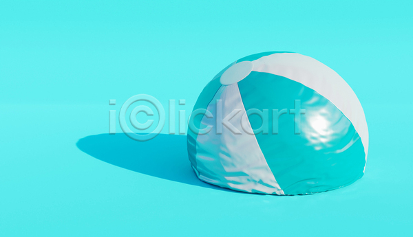 사람없음 3D JPG 포토 해외이미지 그림자 비치볼 여름(계절) 하늘색