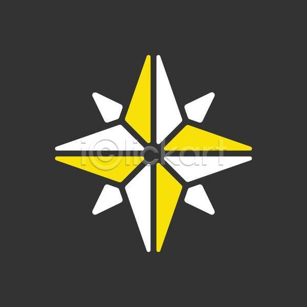 사람없음 EPS 아이콘 일러스트 해외이미지 검은색 나침반 남쪽 노란색 동쪽 디자인 방향 북쪽 서쪽 흰색